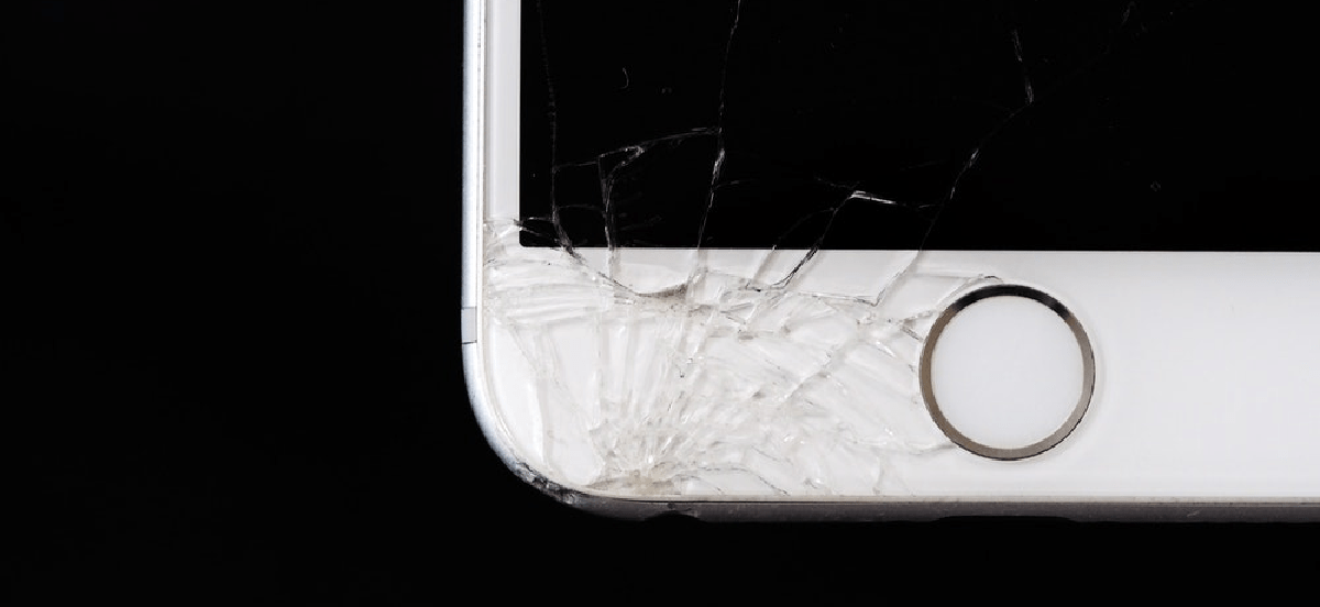 Broken iphone screen