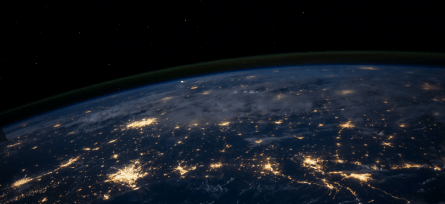 A view of the Earth from outer space