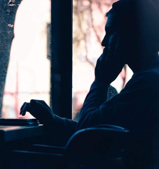 Man on phone