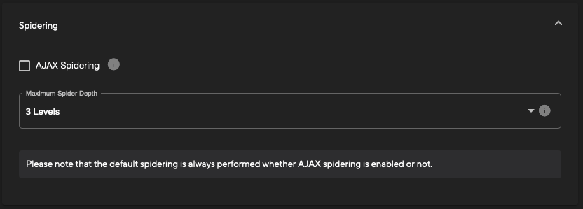 web application vulnerability scan spidering
