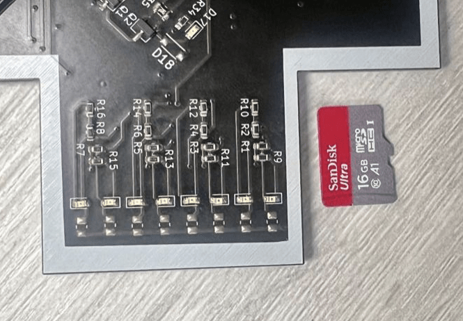 0603 package compared to a microsd