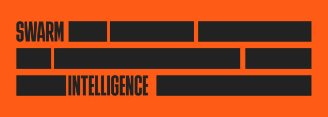 Swarm Intelligence banner with redacted text