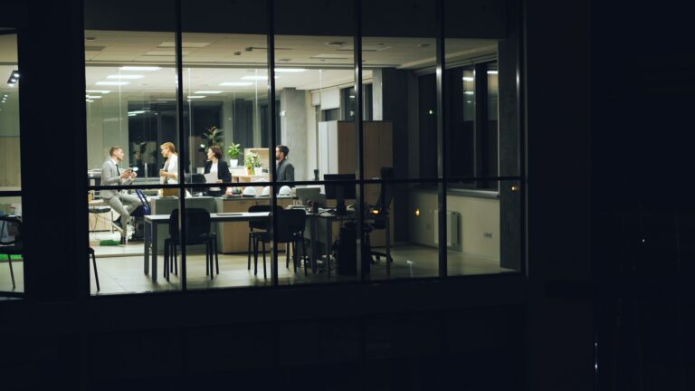 CovertSwarm purple teaming engagement, security analysts working with a SOC at night