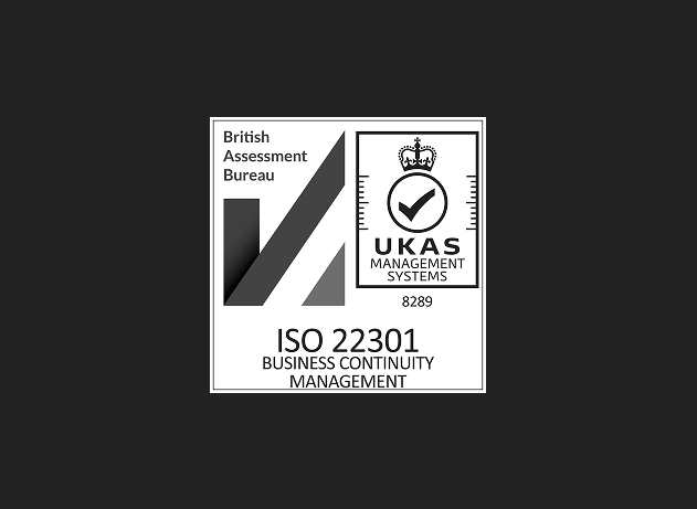 ISO 22301 certificate