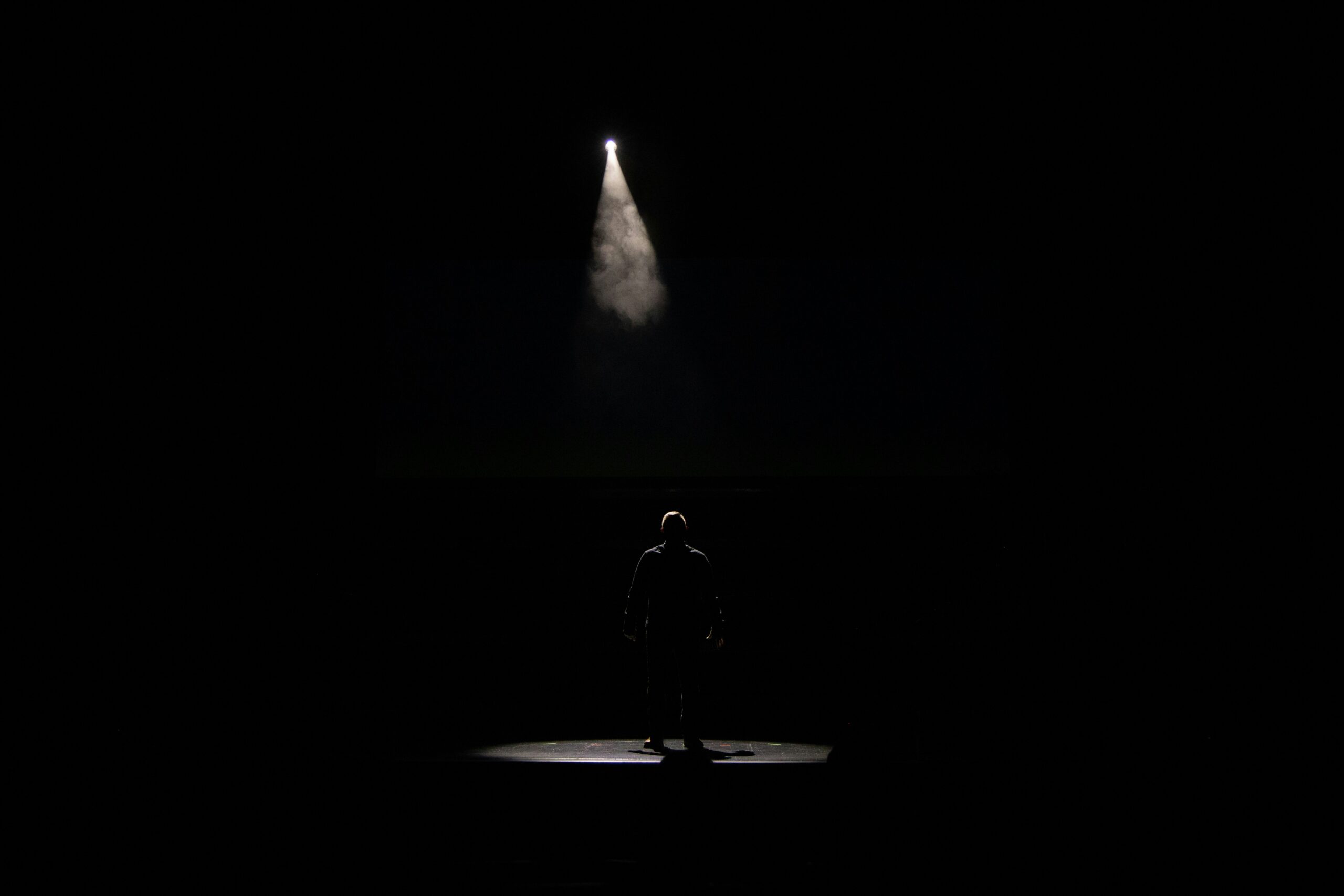 person under the spotlight