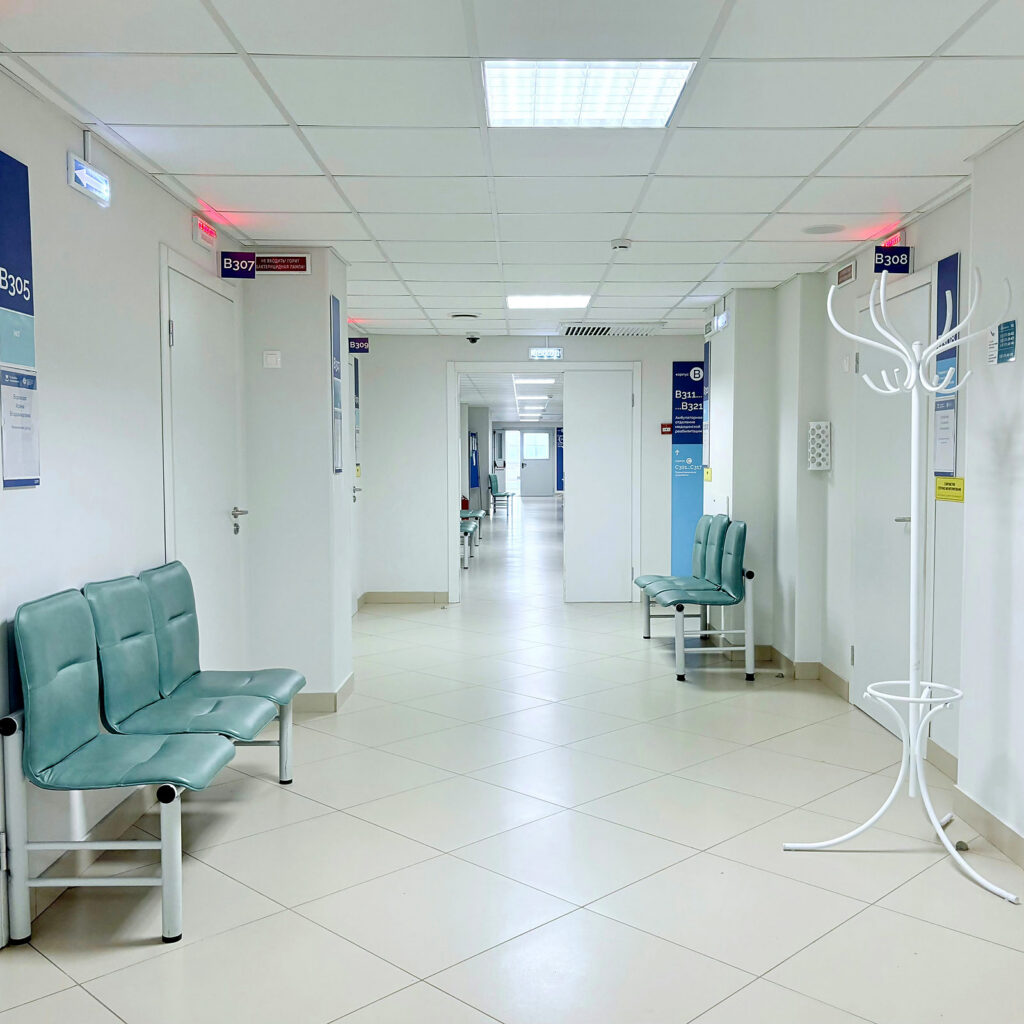 A corridor in a hospital