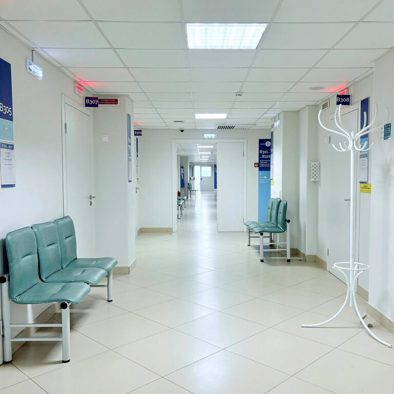 A corridor in a hospital